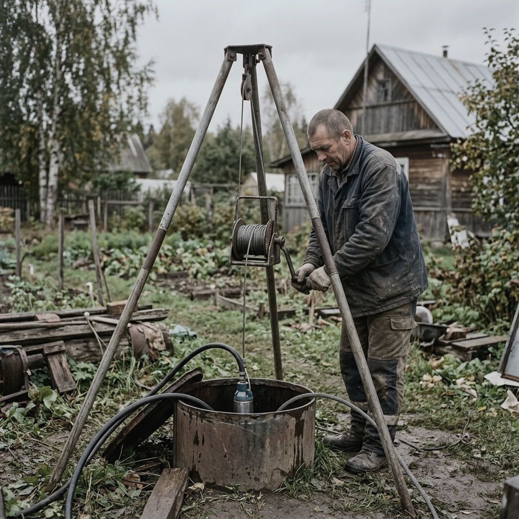 Извлечение застрявшего насоса